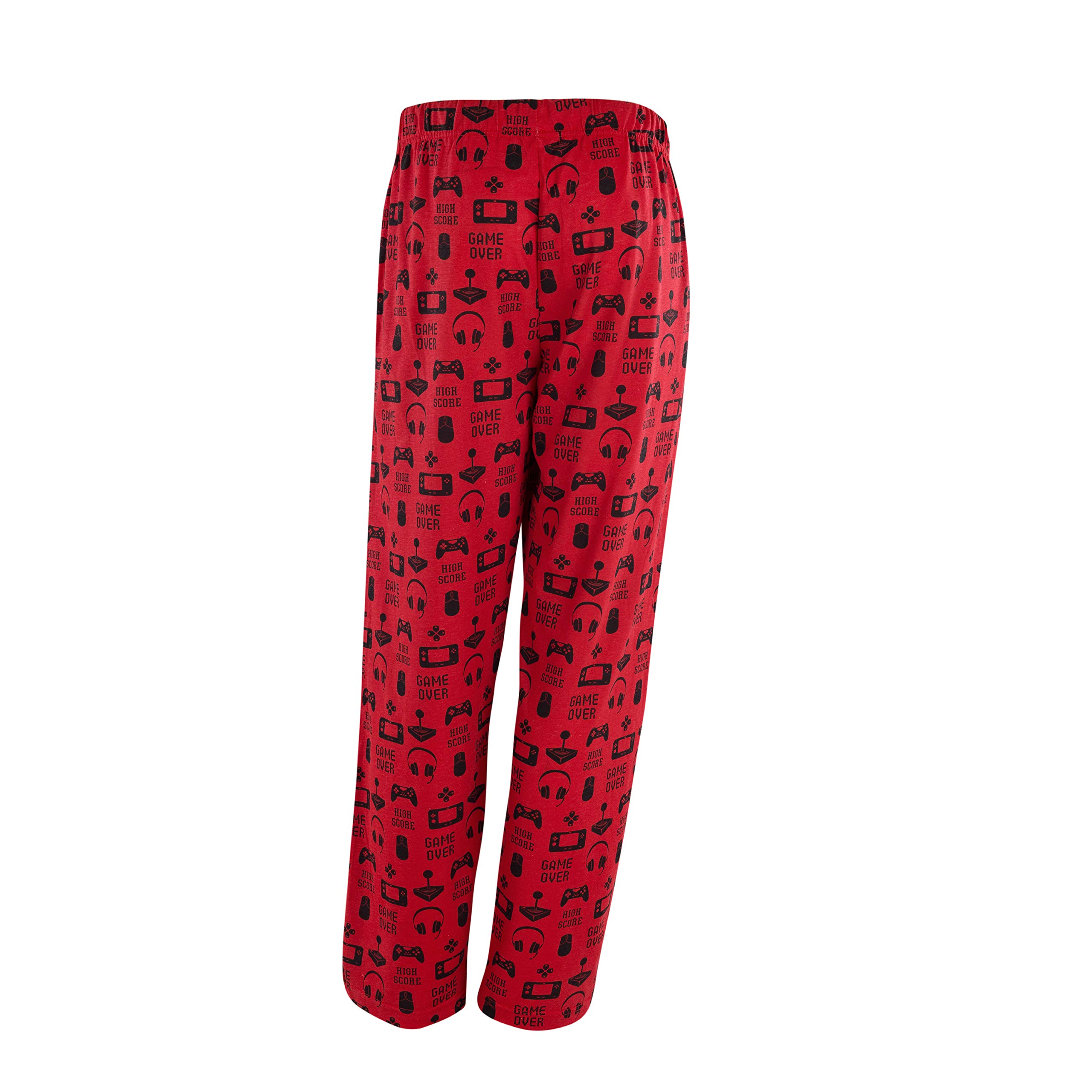 Mooselander Youth Lounge Pants in Gamer Graphic Print, Red, X-Small