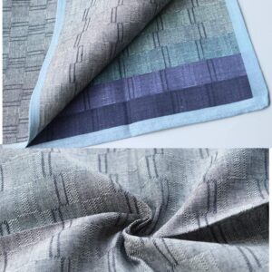 Mens Cotton Handkerchiefs Classic Hankies Assorted 3Pieces