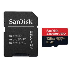 SanDisk 128GB Micro SDXC Extreme Pro Memory Card Bundle Works with GoPro Hero 7 Black, Silver, Hero7 White UHS-1 U3 A2 with (1) Everything But Stromboli (TM) Micro Card Reader