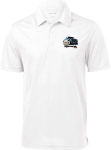 ford f-150 raptor pocket print textured polo, white xl