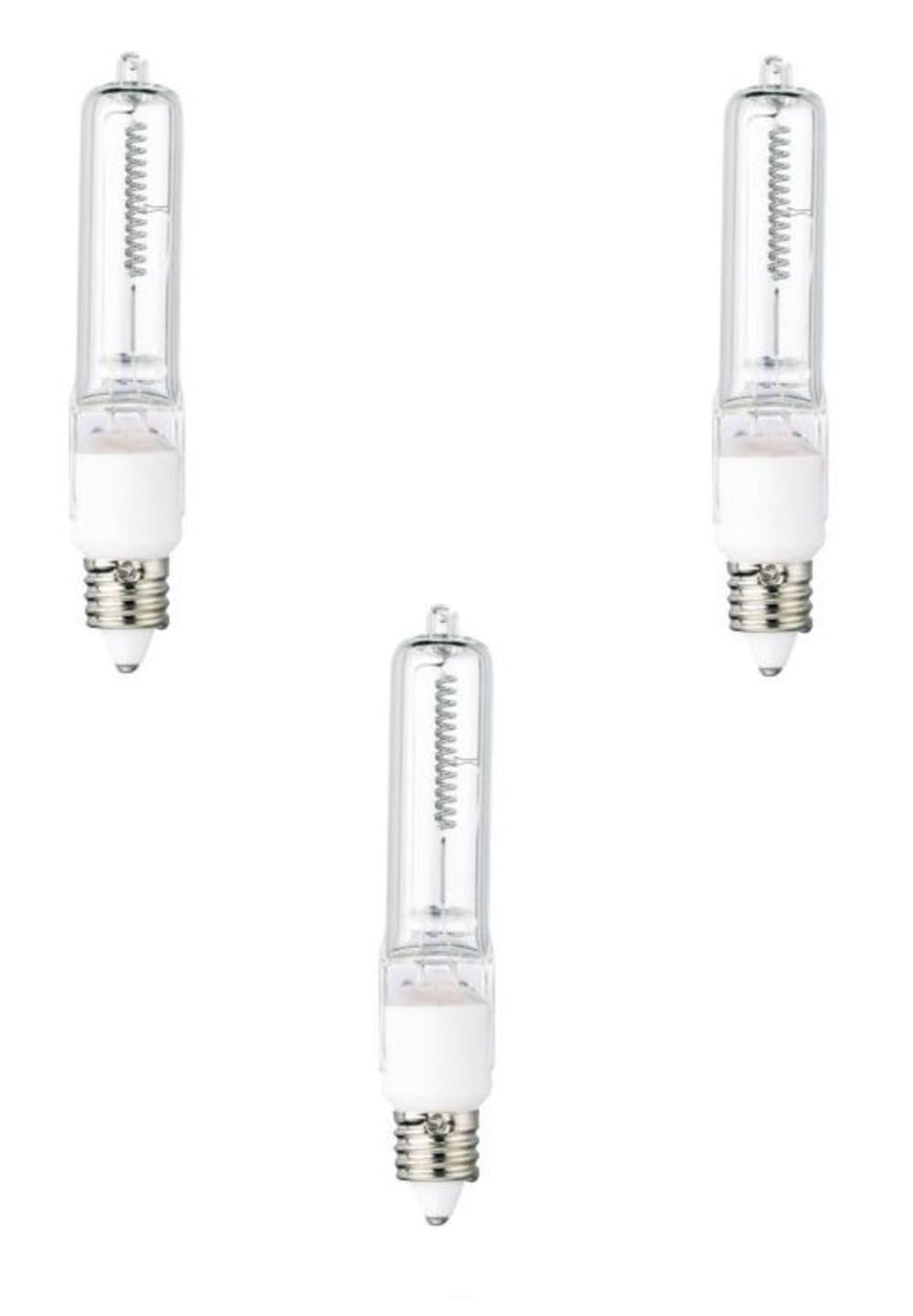 Westinghouse 50W T4, E11 Mini-Can Base Clear 1300Hr 600LM 120V Halogen Light Bulb (3 Pack)