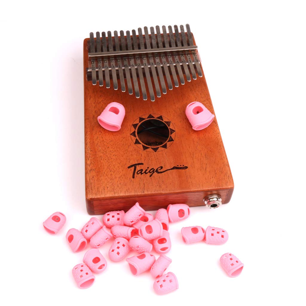 kesoto African Kalimba Tuning Hammer Tool+Finger Gaurds+Note Sticker+Pickup Piezo