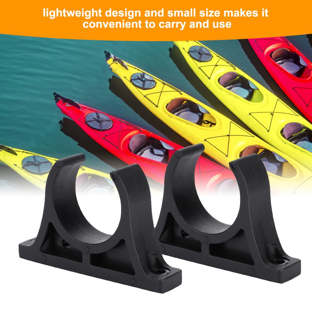 1Pair Kayak Oar Clips, Plastic Inflatable Boat Paddle Holder Clip Keeper Kayaks Canoes Rowing Boats Leatherhanger,L