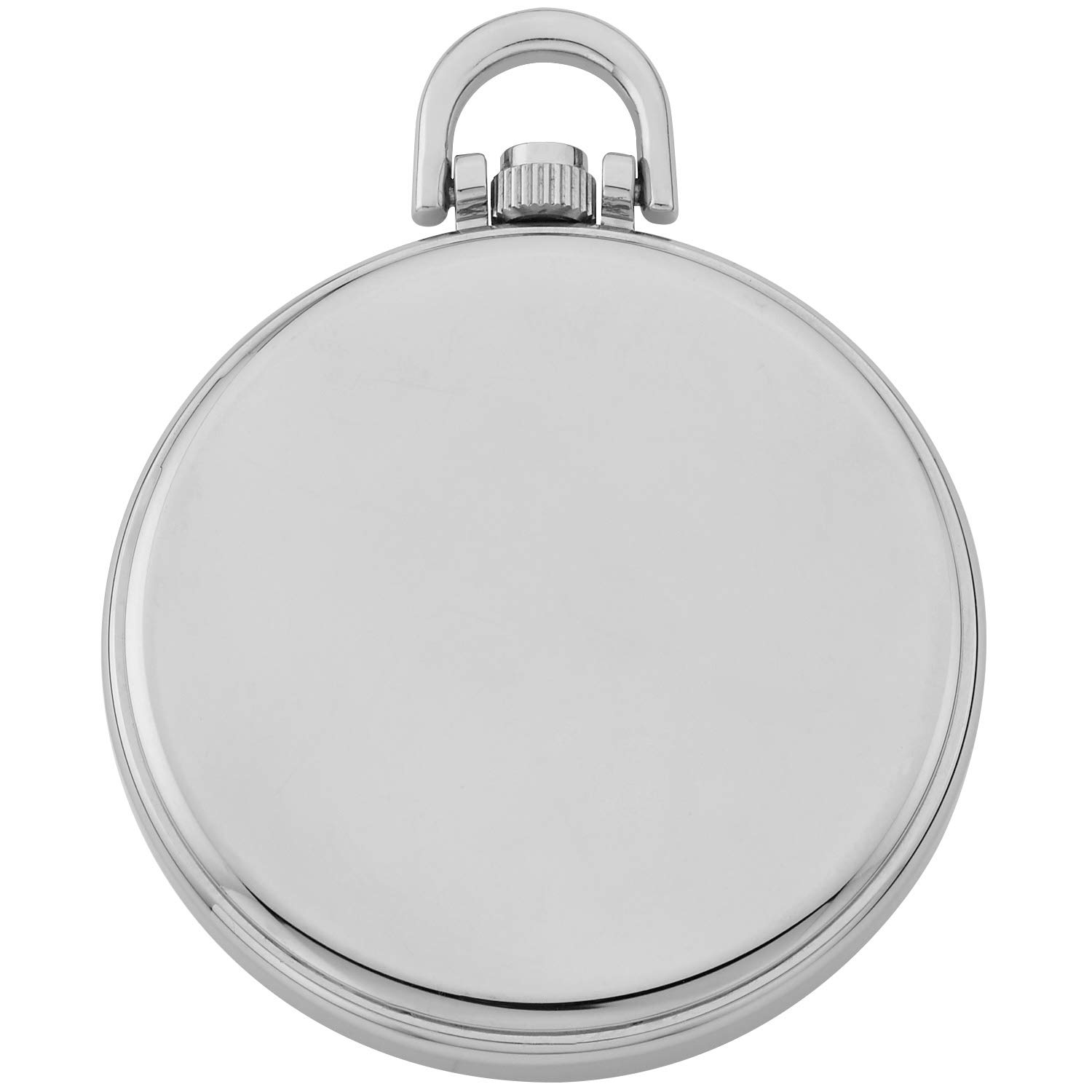 Gotham Men's Stainless Steel Analog Quartz Date Railroad Style Pocket Watch # GWC14107S