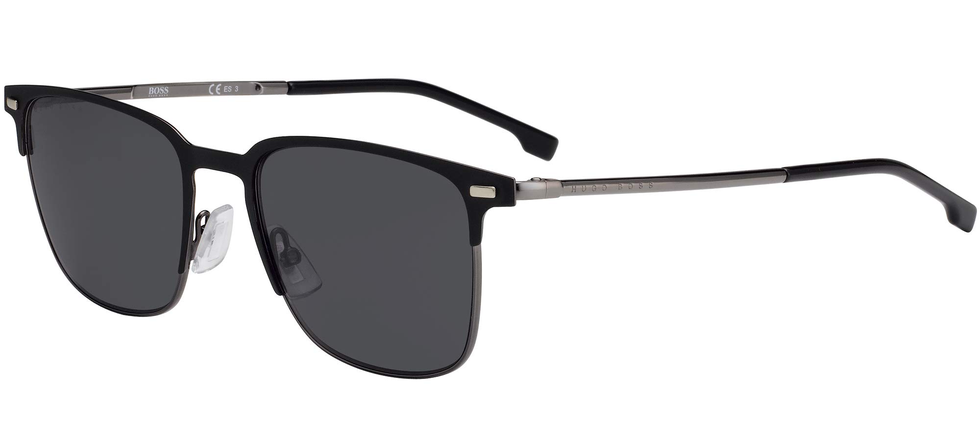 BOSS by Hugo Boss Men's BOSS 1019/S Rectangular Sunglasses, Matte Black, 54mm, 19mm