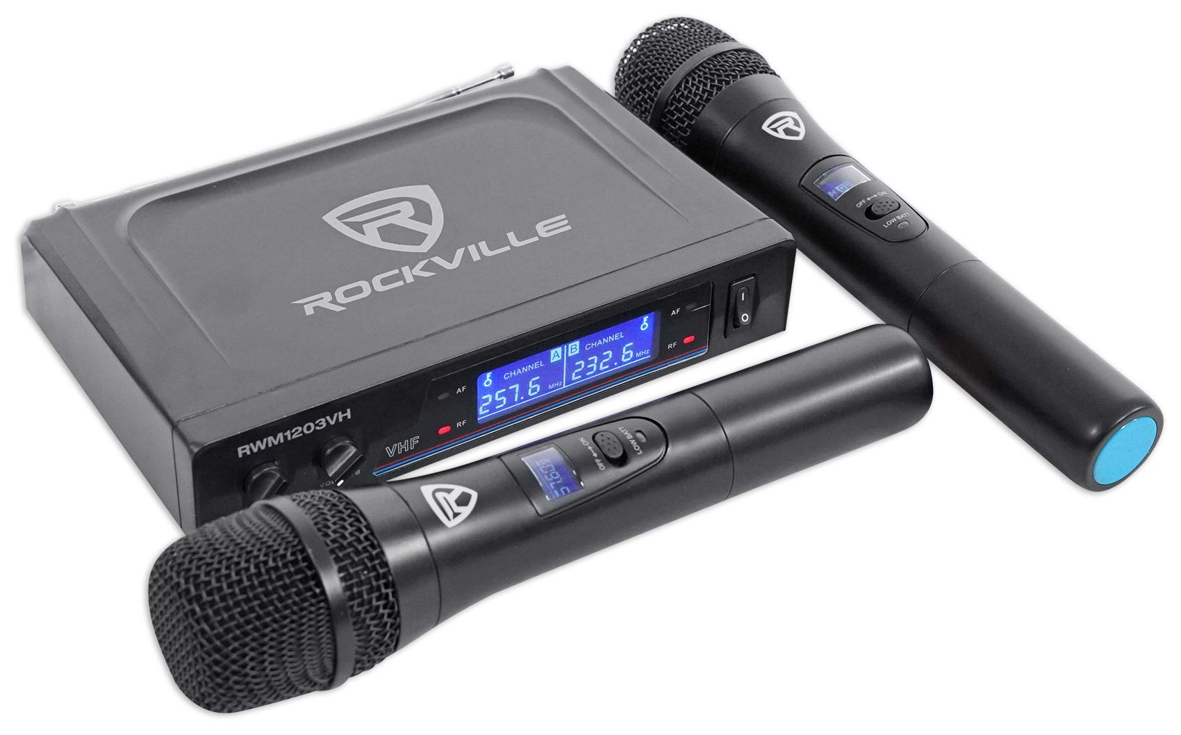 RockvilIe RWM1203VH Wireless (2) Handheld Microphones 4 Church Sound Systems