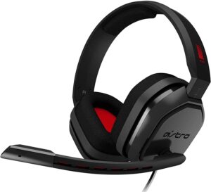 astro gaming a10 gaming headset - black/red - pc (renewed)