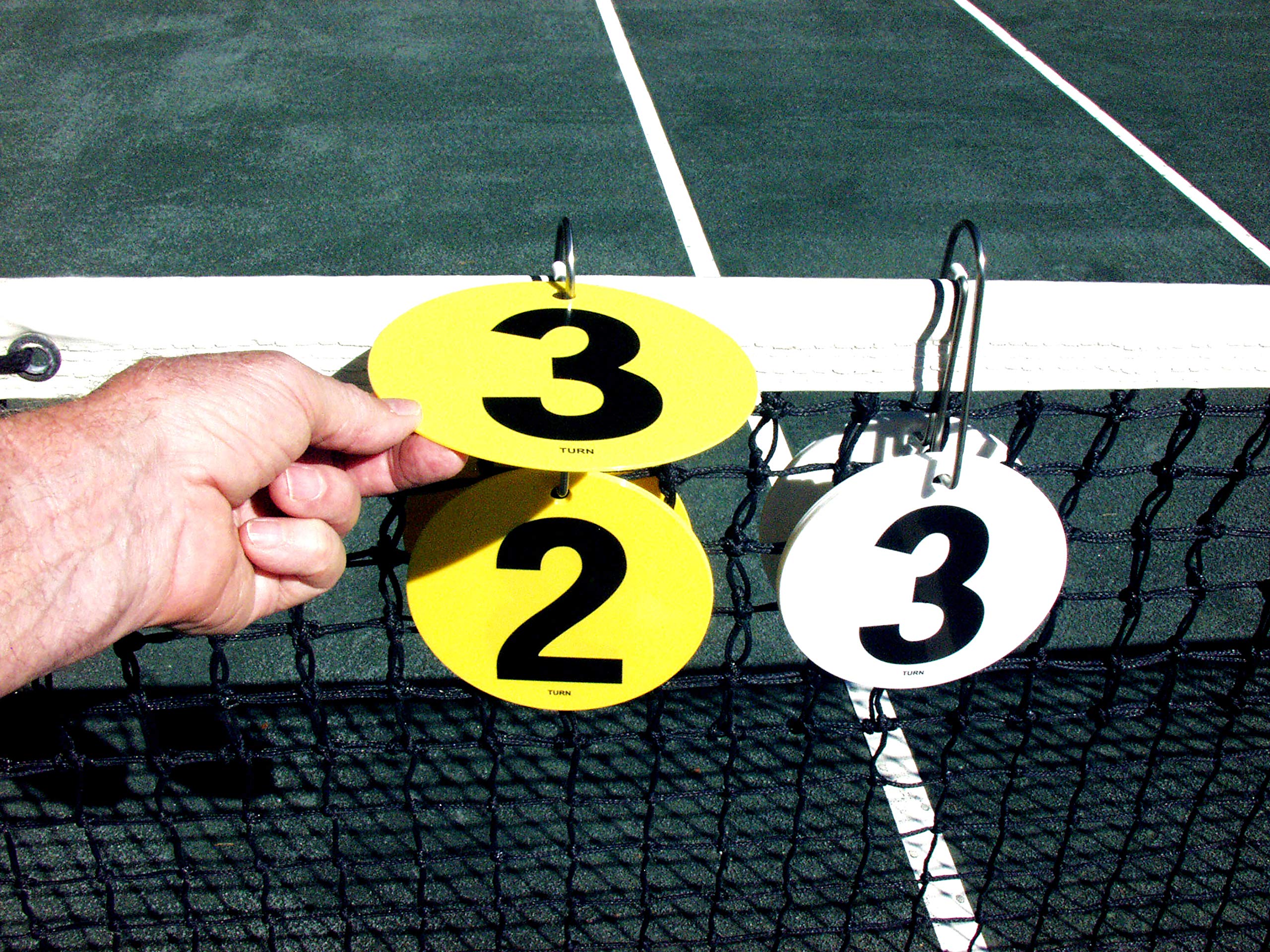 Tourna Portable Tennis Score Keeper, Fits Over Net