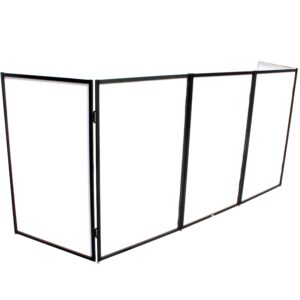 Prox XF-5X3048B 5 Panel Black Frame DJ Facade W-Stainless Quick Release 180 Deg. Hinges