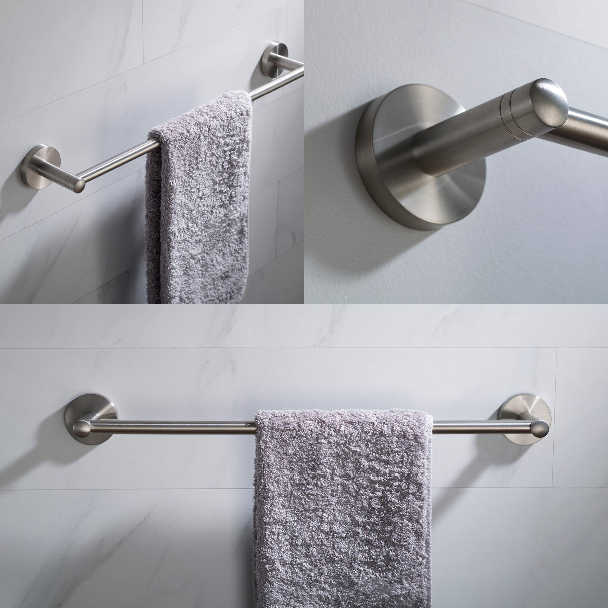 KRAUS Elie 18-inch Bathroom -Towel Bar, Brushed Nickel Finish, KEA-18836BN