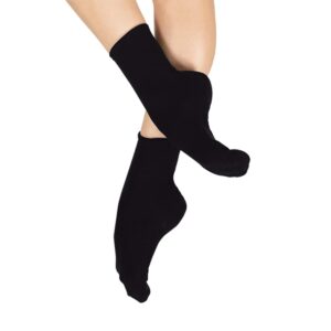 natalie dancewear womens skin tone ankle dance socks black nsock