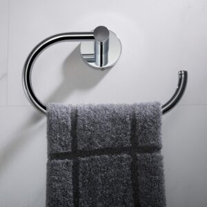 KRAUS Elie Bathroom -Towel Ring, Chrome Finish, KEA-18825CH