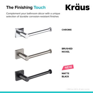 KRAUS Ventus Bathroom Toilet Paper Holder, Brushed Nickel Finish, KEA-17729BN