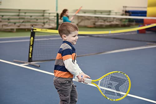 insum 17'' Junior Tennis Racket for Aged 2-3 Y with Strap Bag Kids Tennis Racquet (17inch-Yellow)