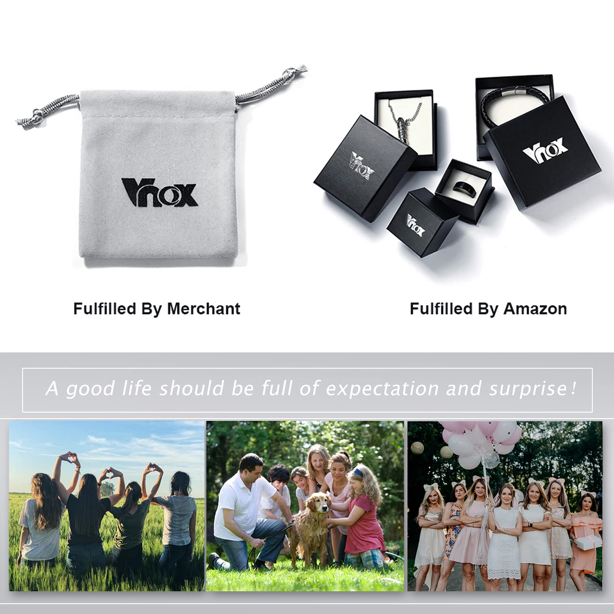 VNOX Set for 5 Customize Friendship Jewelry Stainless Steel Delicate Skinny Bar Adjustable Bridesmaid Bracelet