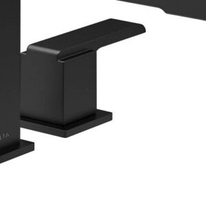 DELTA FAUCET T2767-BL Roman Tub Trim Deck-Mount Without Diverter, Matte Black