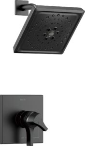 delta faucet t17274-bl monitor 17 series h2okinetic trim shower only only, matte black