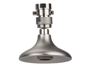 high sierra showerheads® - ‘half dome’ solid metal 1.8 gpm high efficiency, low-flow shower head with pressure and flow control valve - brushed nickel