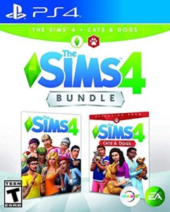 the sims 4 plus cats & dogs bundle - playstation 4