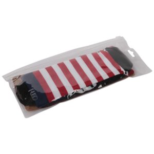 HUSO Flag Socks, Unisex Novelty USA American Flag Freedom Independence Patriotic Socks for Hiking Fitness 1 Pair