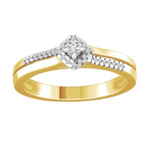 eternal bliss 1/6 cttw round natural diamond ladies engagement ring solid in 10k yellow gold (7)