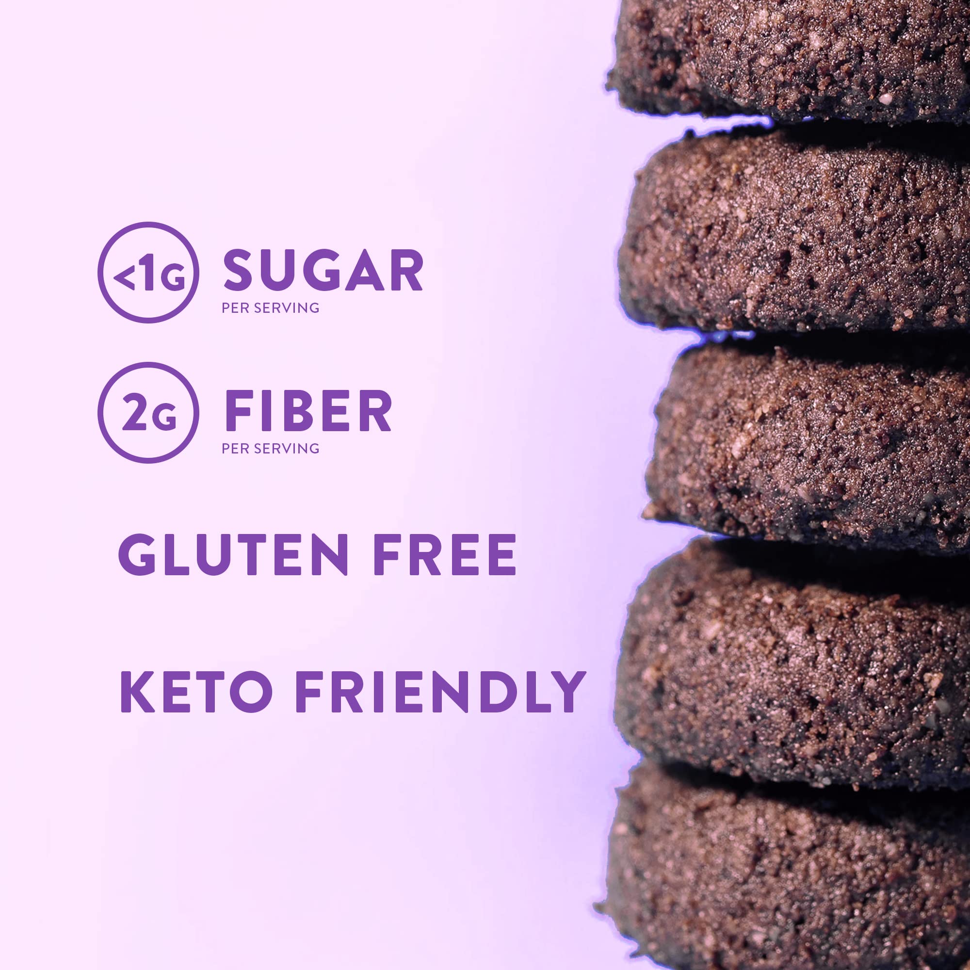 HighKey Low Carb Keto Brownie Bites - Keto Snack Low Carb Snack Sugar Free Chocolate Protein Cookies Sugar Free Snacks Gluten Free Snack Keto Friendly Food Healthy Snacks Keto Dessert Diet Snacks 3pk