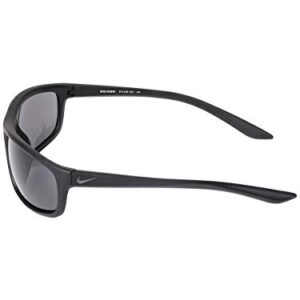 Nike Rabid Rectangular Sunglasses, Anthracite/White, 64 mm