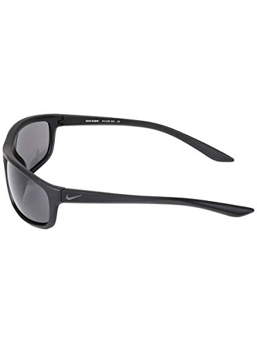 Nike Rabid Rectangular Sunglasses, Anthracite/White, 64 mm