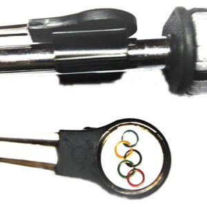 Putter Mounted Divot Tool and Ball Marker - Olympic Rings