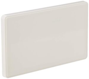 mk dimensions 2 gang white synthetic finish blank frontplate