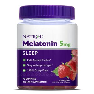 natrol melatonin 5mg gummy, 90 count