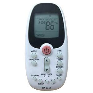 ying ray replacement for air conditioner remote control for model rg09i1/bgcefu-us rg09i1/bgcefu rg09i1 bgcefu