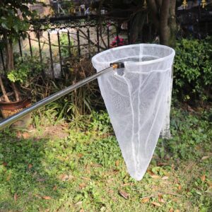 RESTCLOUD Insect and Butterfly Net with 12" Ring, 24" Net Depth, Handle Extends to 59 Inches for Adults and Kids (12" Ring, 59" Handle)