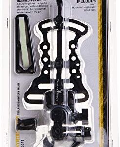 Trophy Ridge Alpha Slide Archery Bow Sight - A-Shaped .019” Single Pin Sight for Unbeatable Visibility, Right Hand