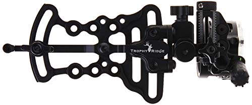 Trophy Ridge Alpha Slide Archery Bow Sight - A-Shaped .019” Single Pin Sight for Unbeatable Visibility, Right Hand