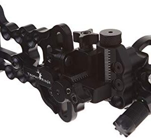 Trophy Ridge Alpha Slide Archery Bow Sight - A-Shaped .019” Single Pin Sight for Unbeatable Visibility, Right Hand