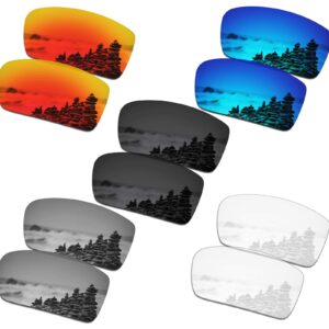 SmartVLT Set of 5 Men's Replacement Lenses for Oakley Crankshaft OO9239 Sunglass Combo Pack S01