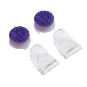 Silicone L2 R2 Trigger Extenders Buttons Thumbstick Caps Kit for PS4 Controller Game Accessories Protector Joystick Caps Purple