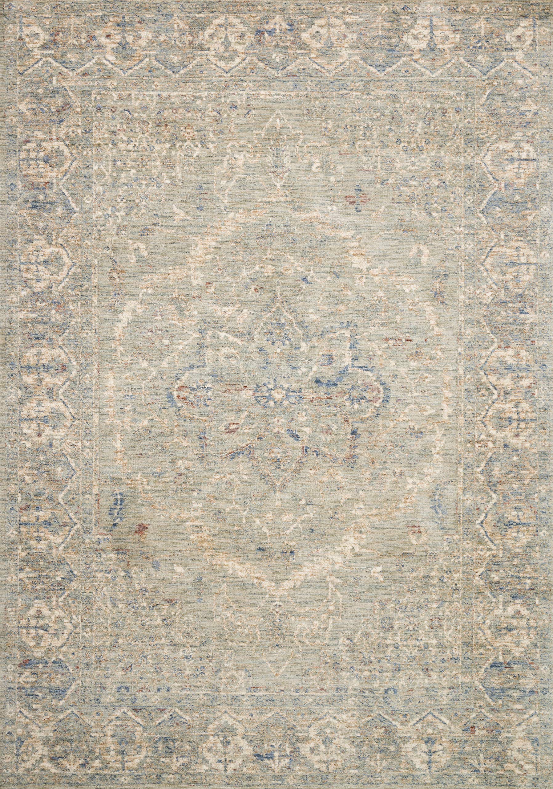 Loloi Revere Rug, Mist 2'-6" x 10'-0" Area Rug – Traditional Accent Rugs for Living Room, Bedroom, Entryway & Hallway, No Shed High Traffic Area Home Decor Rug