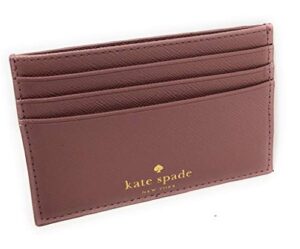 kate spade new york greta court card case dusty peony one size