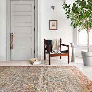 Loloi II Layla Ocean/Rust 7'-6" x 9'-6" Area Rug