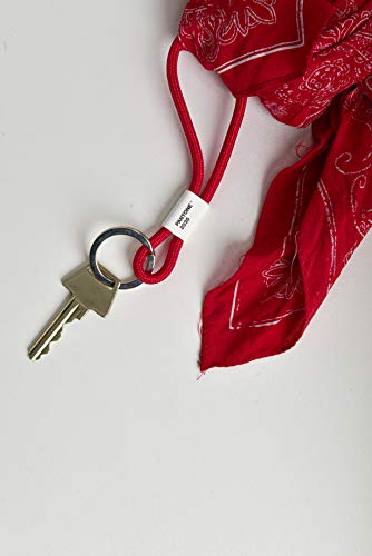 Copenhagen Design PANTONE Short Keychain - Key Lanyard - Rope Lanyard - Paracord - 7", Red