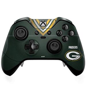 skinit decal gaming skin compatible with xbox one elite controller - officially licensed nfl green bay packers team jersey design