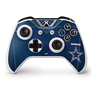 skinit decal gaming skin compatible with xbox one s controller - officially licensed nfl dallas cowboys team jersey design