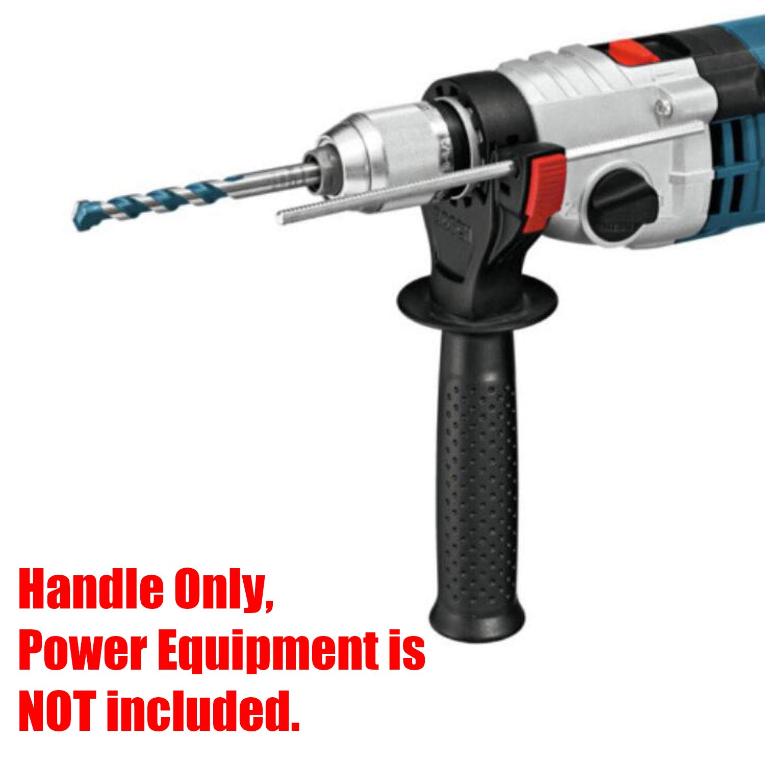 Xiaoyztan Hammer Drill Plastic Handle Adjustable Side Front Auxiliary Handle, 46-52mm Clamping Range