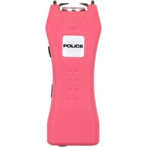 police stun gun 618 - mini rechargeable with led flashlight, pink