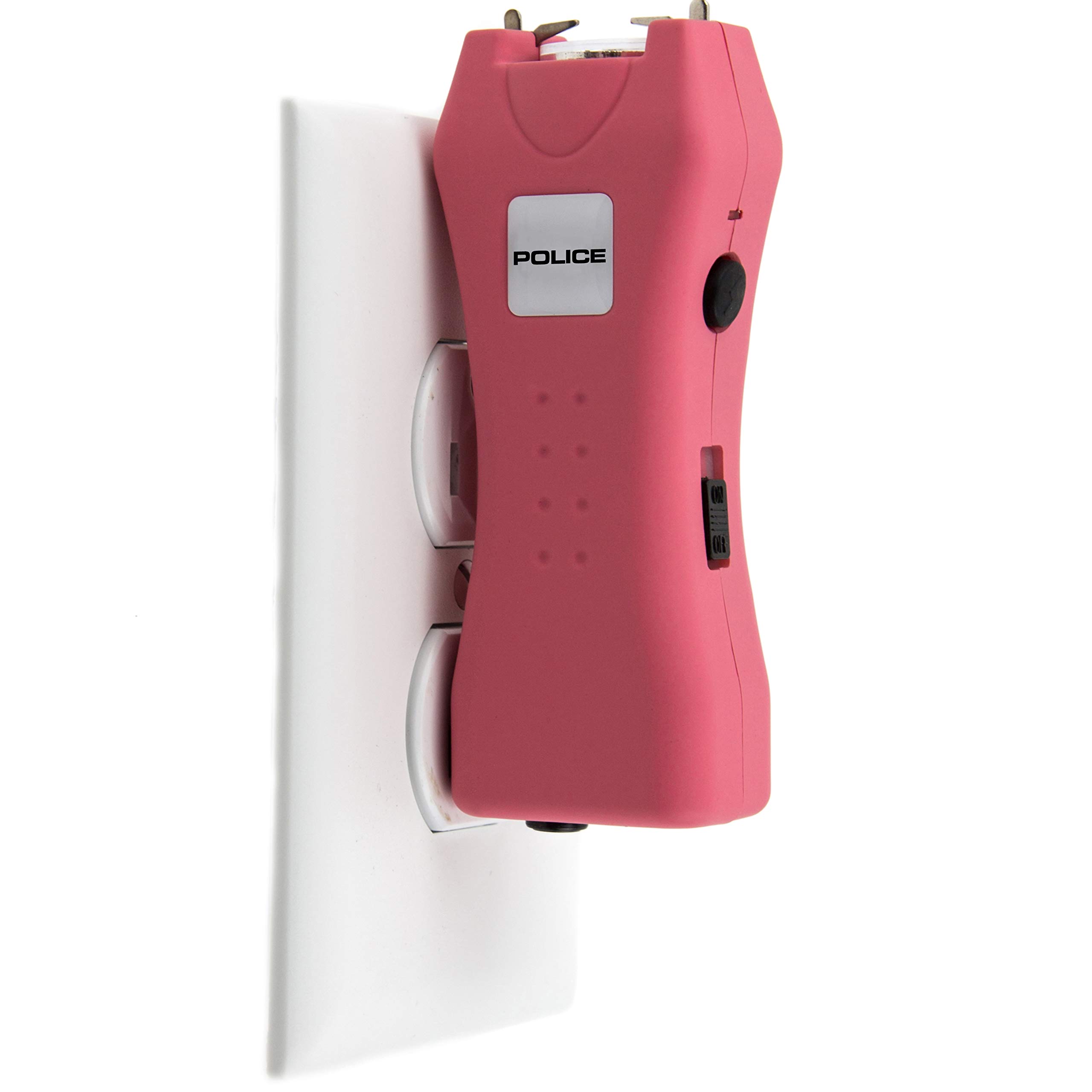 POLICE Stun Gun 618 - Mini Rechargeable with LED Flashlight, Pink