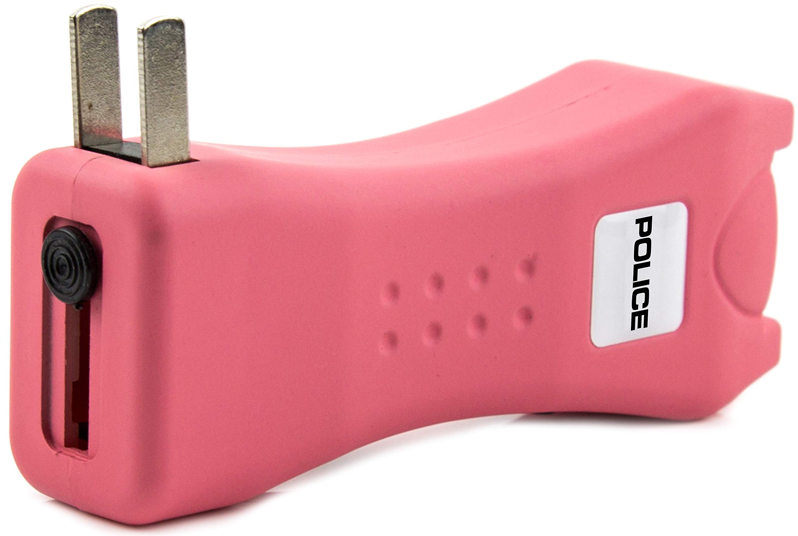 POLICE Stun Gun 618 - Mini Rechargeable with LED Flashlight, Pink