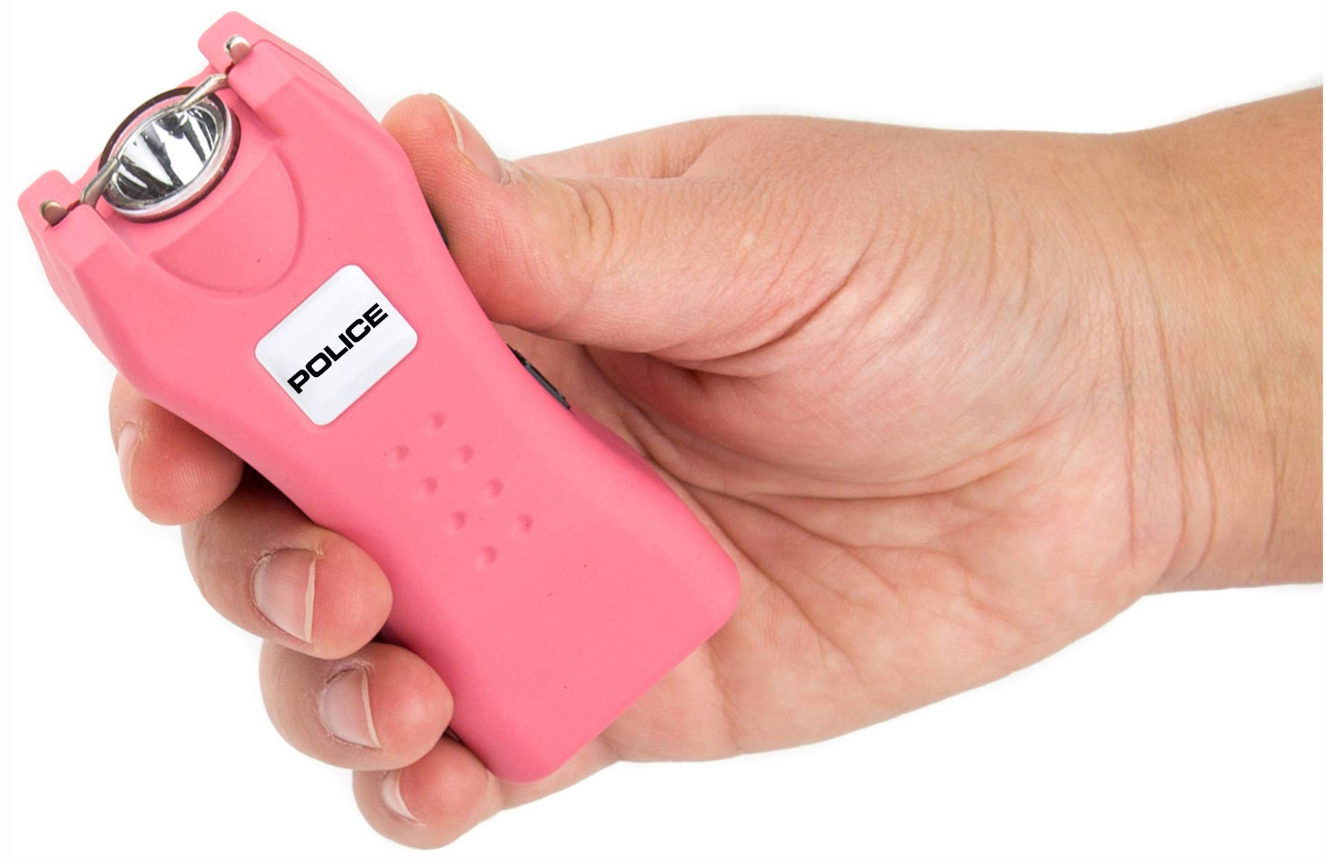 POLICE Stun Gun 618 - Mini Rechargeable with LED Flashlight, Pink