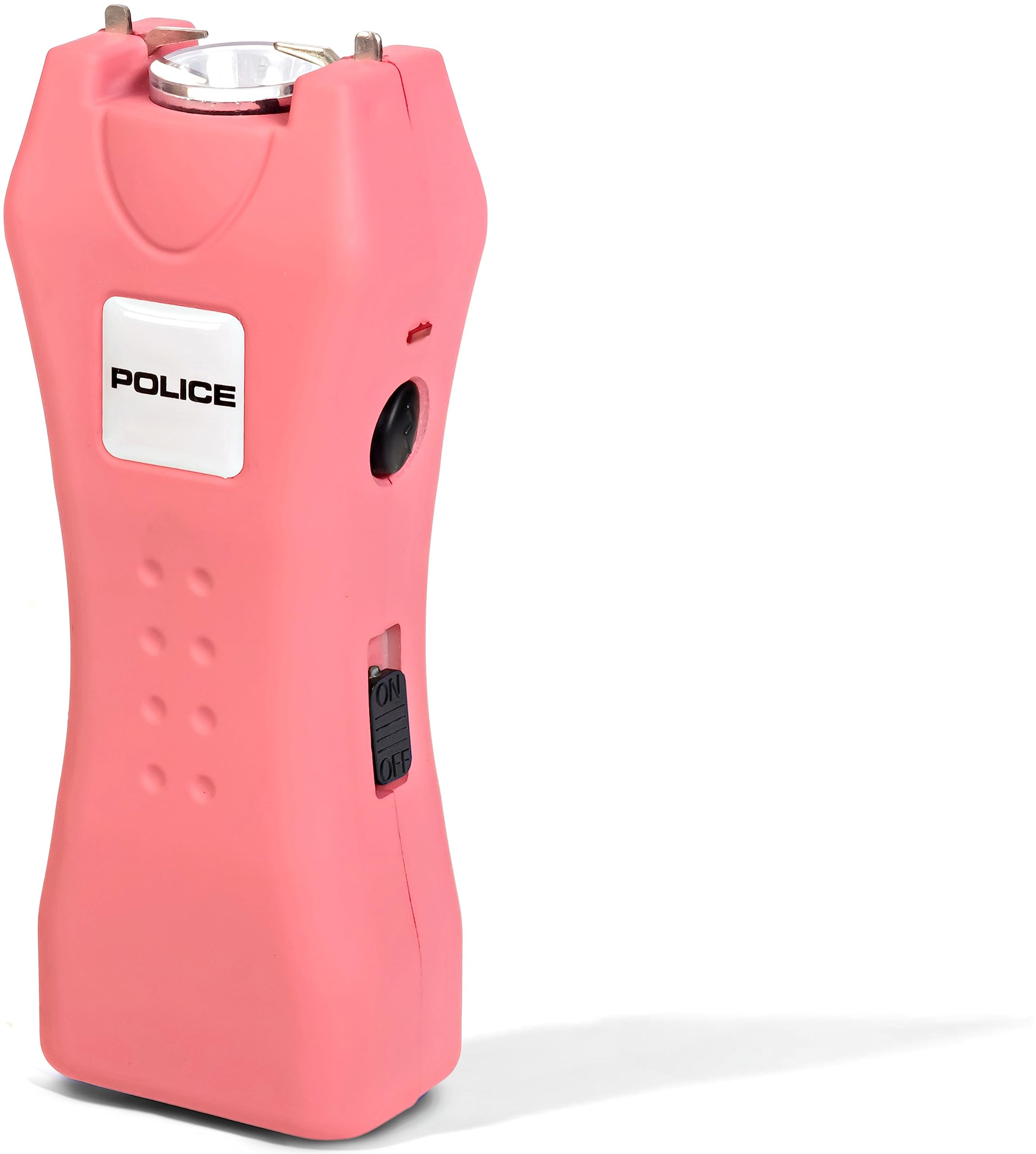 POLICE Stun Gun 618 - Mini Rechargeable with LED Flashlight, Pink